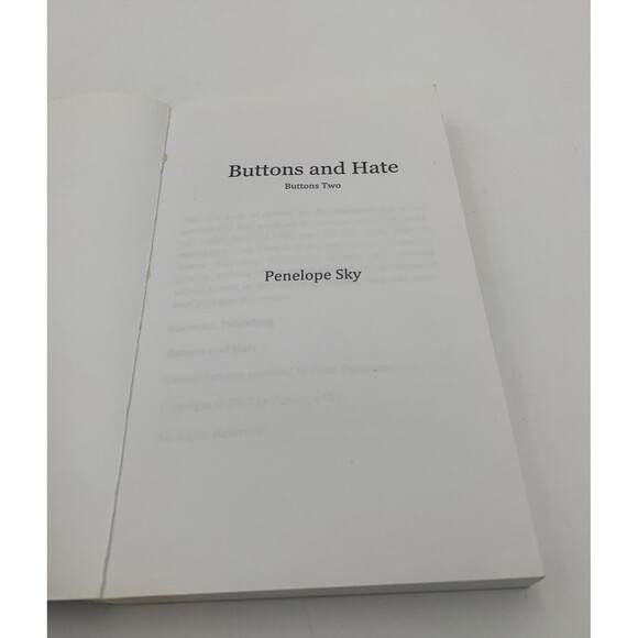Buttons and Hate (Volume 2) - Paperback By Sky, Penelope - VERY GOOD - Picture 2 of 6